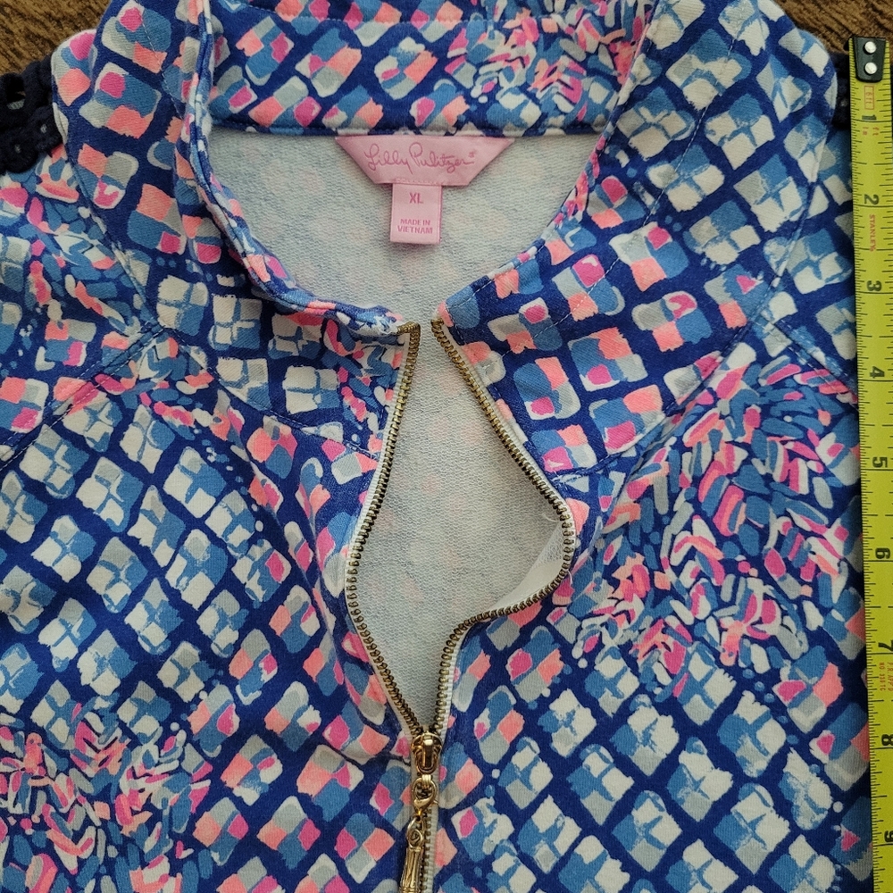 Lilly Pulitzer Colorful Patterned Long Sleeve Top - Picture 4 of 5
